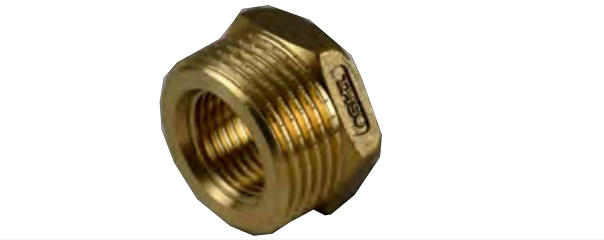 Reduction en laiton 3/4 M * 1/2" F