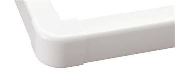 Angle Extérieur Ivoire pour Goulotte Climatisation – 110x75 mm (Lot de 10 pièces)