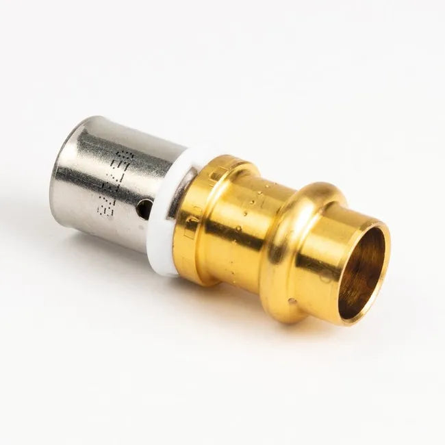 Raccord passerelle droit cuivre multicouche à sertir - multicouche Ø 16 mm - cuivre Ø 16 mm