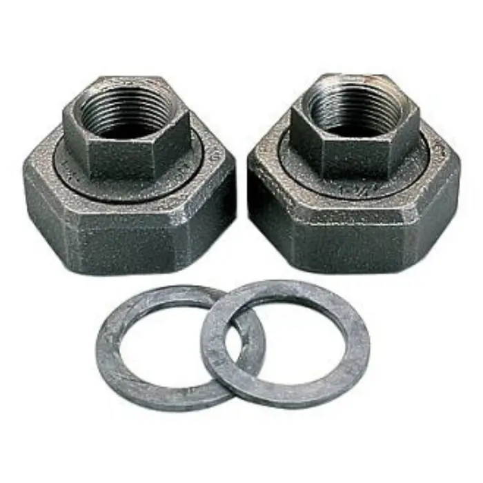 Lot de 2 raccords union fonte G1 1/2 - 1F + 1"