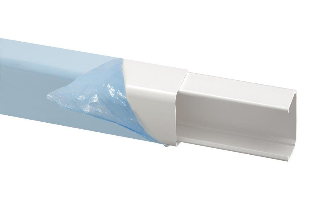 Goulotte Climatisation Ivoire avec Couvercle – 80x60 mm (16 mètres linéaires)